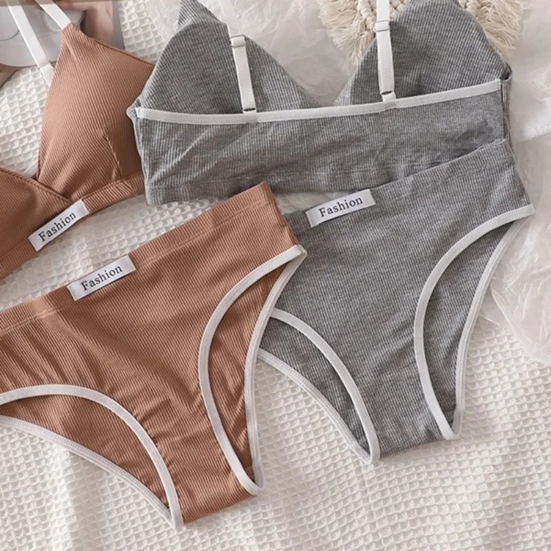 Cotton Bra Everyday - Conjunto de Sujetador de algodón para