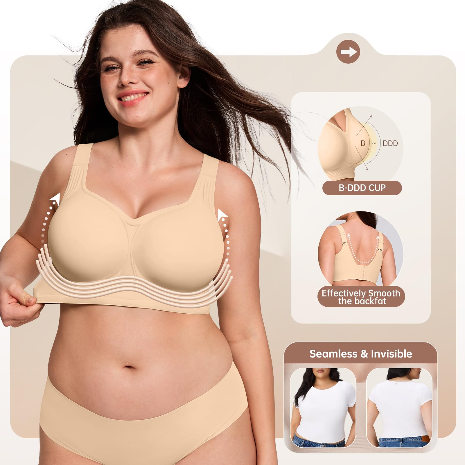 Sujetador inalámbrico de talla - Underwire Bra Padded reseña y precio