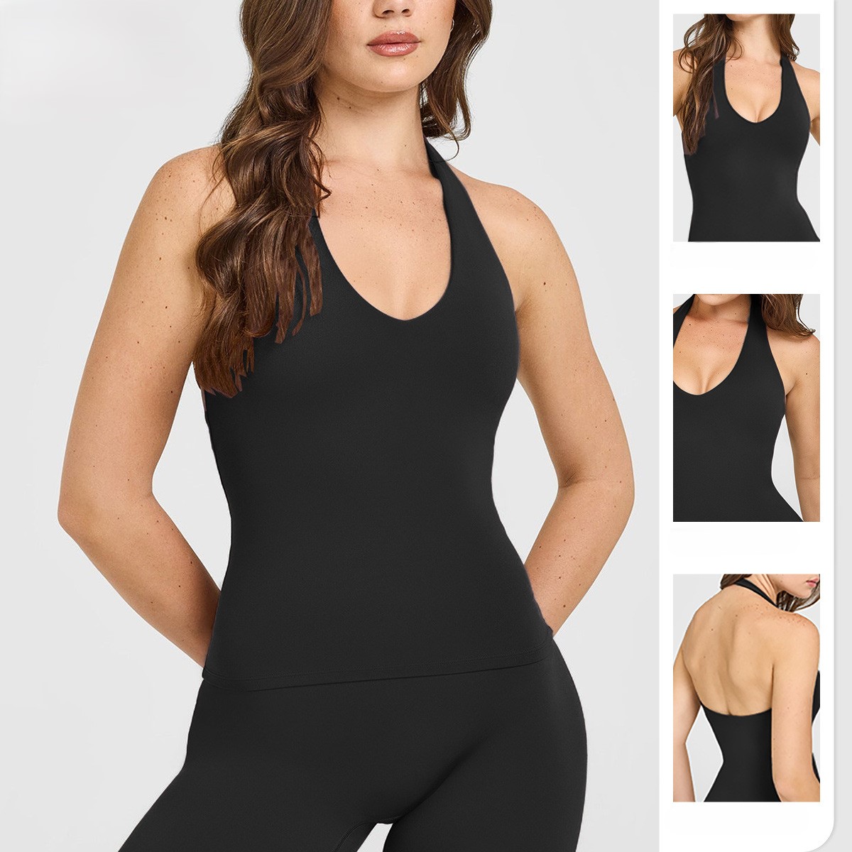 Top Deportivo Halter con Espal - Plunge Bra Push Up reseña y precio