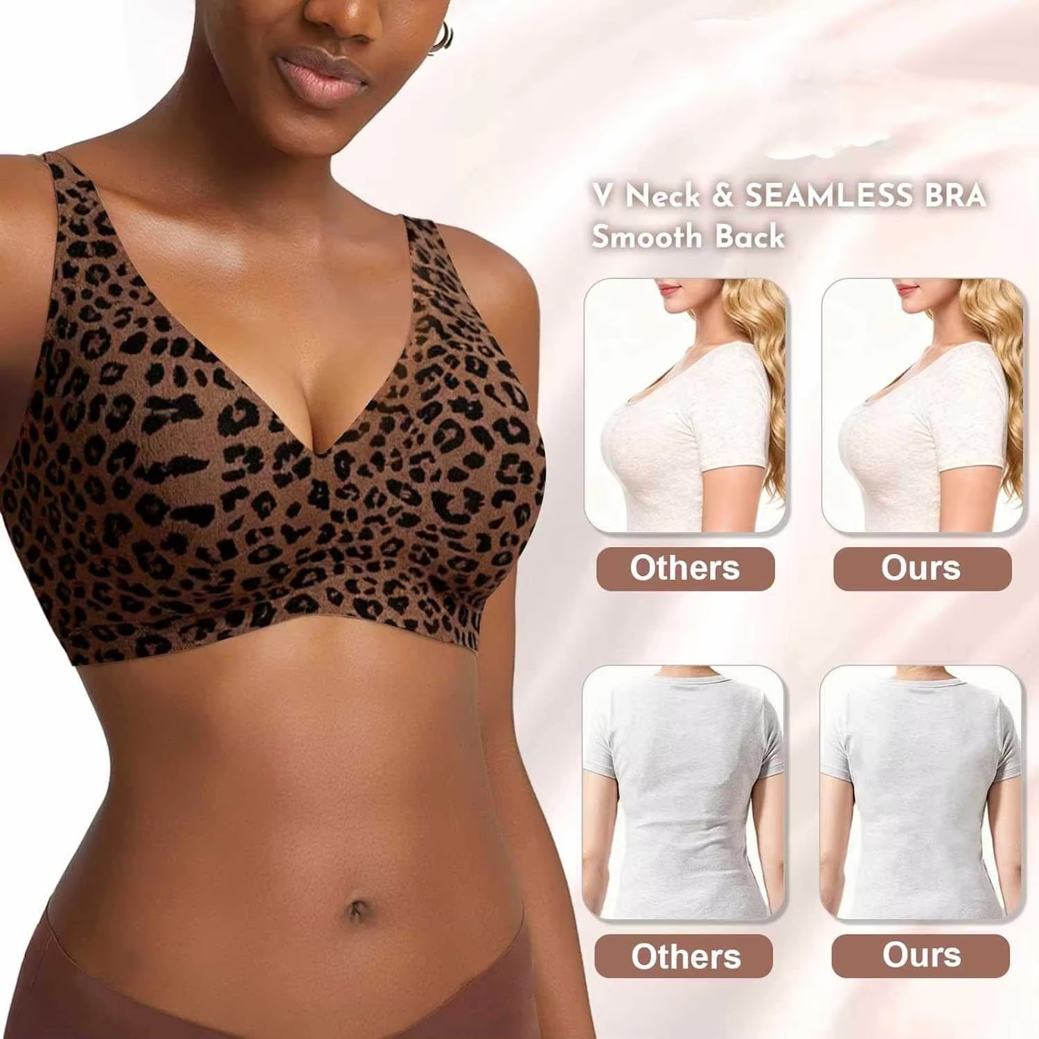 Ropa interior con estampado de - Plunge Bra Push Up reseña y precio
