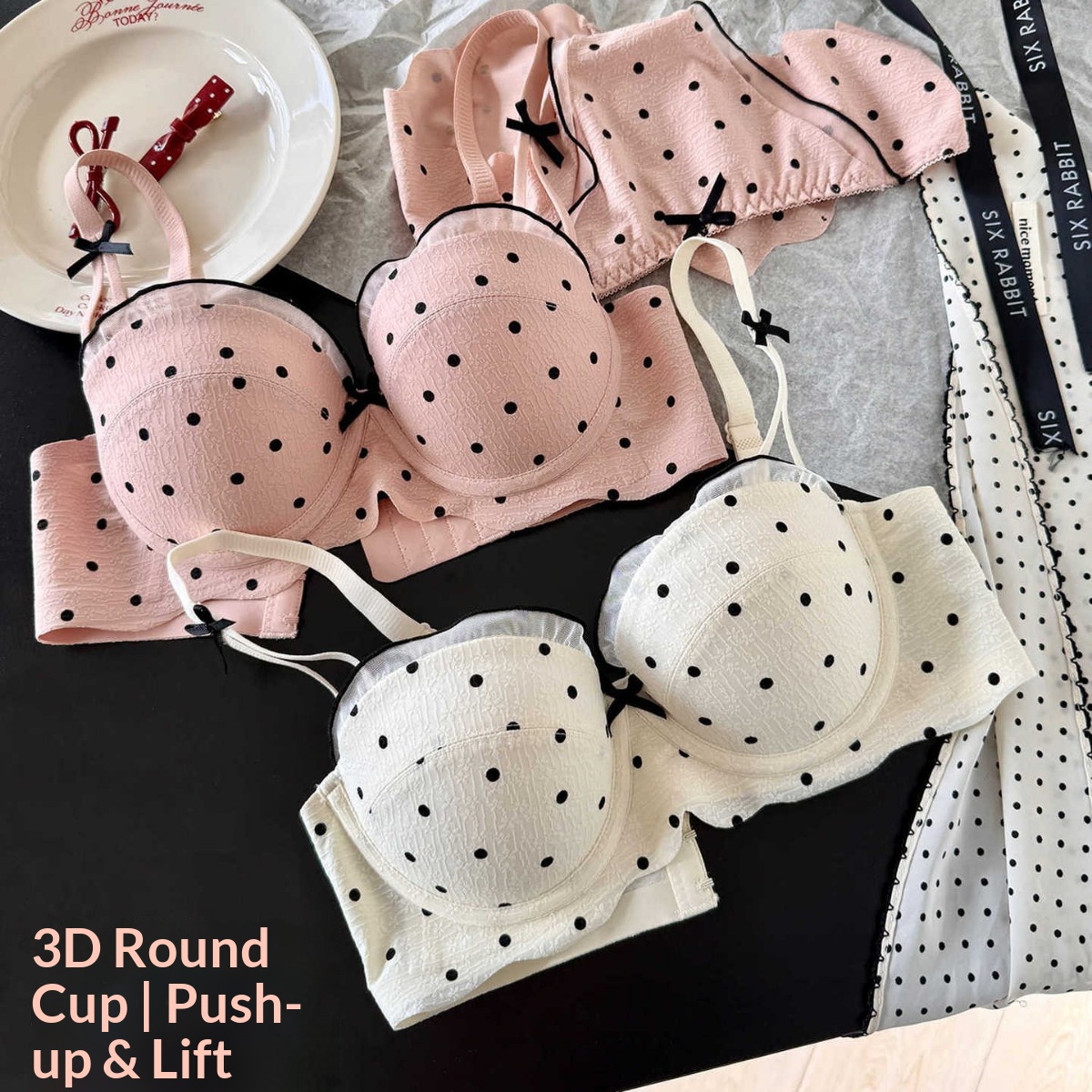 Conjunto de lencería de dos pi - Cotton Bra Everyday reseña y precio